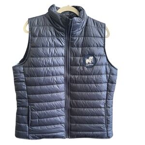 Puppie Love Navy Blue Reversible Quilted Puffer Vest Size XL